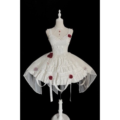Alice Girl Weeping Blood Rose Top and Skirt Set(44th Pre-Order/5 Colours/Full Payment Without Shipping)